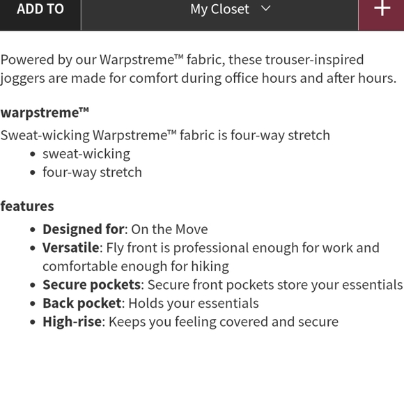 Lululemon Warpstreme 7/8 Joggers - Picture 4 of 9